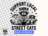 Support Local Caats PNG single graphics for sublimation design