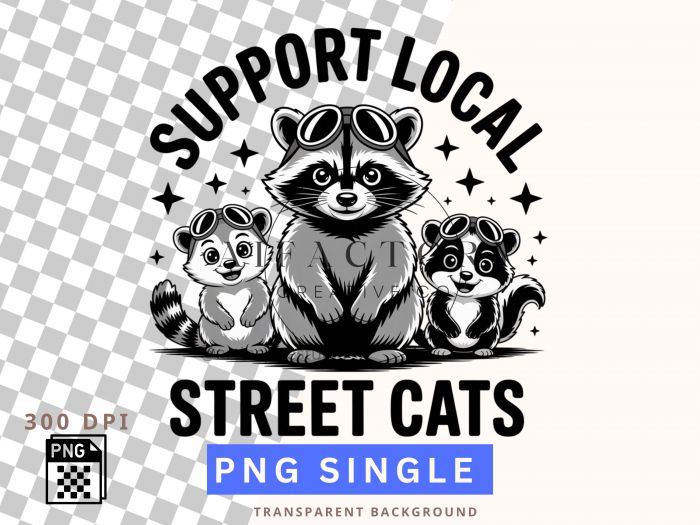 Support Local Caats PNG single graphics for sublimation design