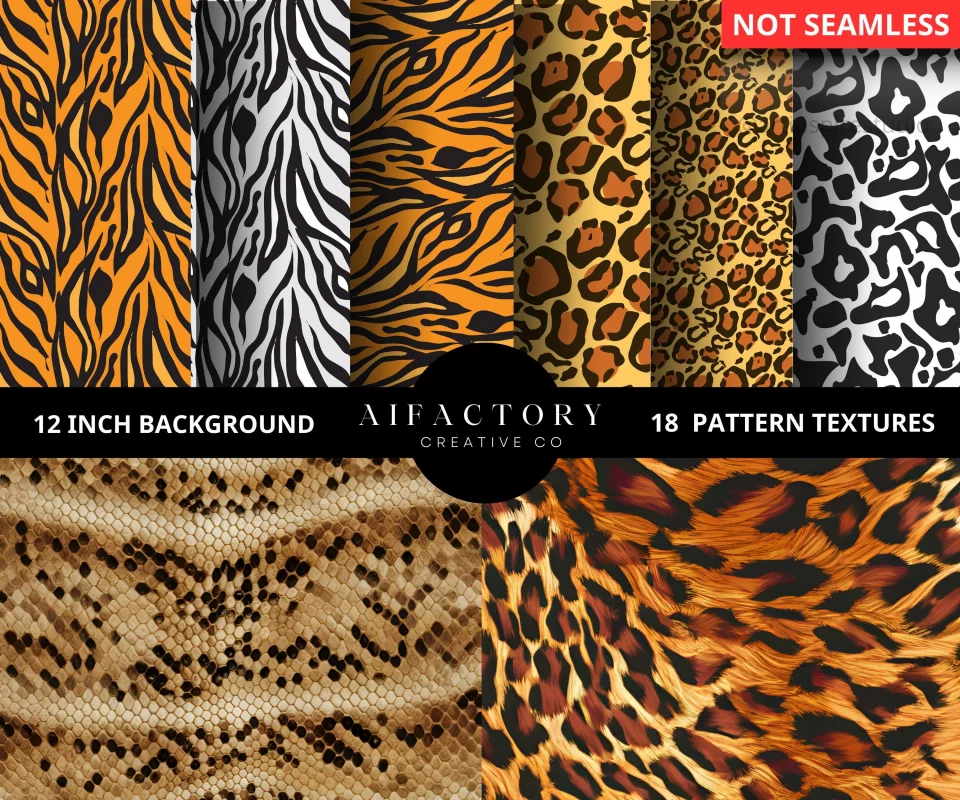animal skin texture printable paper, commercial use, animal skin pattern, instant download, digital paper, cheetah tiger stripes, leopard