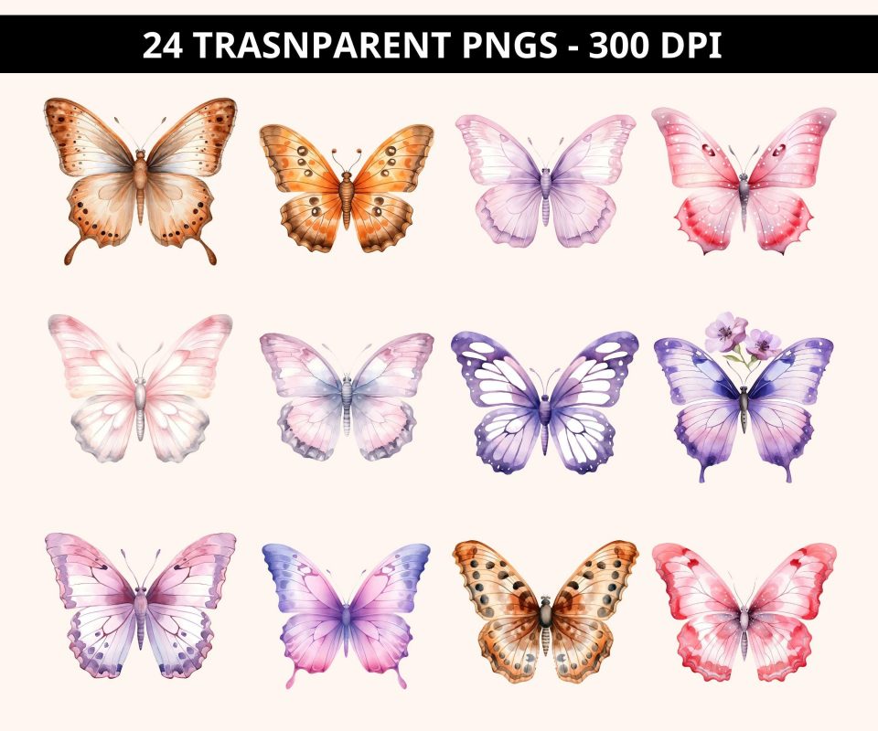 🎁 Exclusive Free Gift Offer! 🎁 Get a FREE bonus clipart pack with every purchase: 👉 https://aifactorycliparts.com/freegift Enchanting Blush Pink Butterflies Clipart Collection Transform your creative projects with our exquisite Watercolor Blush Pink Butterflies Clipart Pack! This stunning collection features 22 high-resolution transparent PNGs showcasing delicate butterflies in dreamy blush pink watercolor. Each illustration is professionally crafted with soft, ethereal details that add a touch of romantic elegance to any design. ✨ Premium Features: ✔ 22 Unique Butterfly Designs (300 DPI, Transparent Backgrounds) ✔ Versatile 12-inch Size - Perfect for scaling up or down ✔ Commercial Use License - Ideal for small businesses and creators ✔ Instant Digital Download - Start using immediately 🎀 Perfect For: • Wedding stationery & bridal shower invites • Sublimation designs (t-shirts, mugs, totes) • Nursery decor & baby shower graphics • Digital planners & social media content • Printable wall art & home decor 💝 Why Designers Love This Pack: ✅ Ultra-high 300 DPI resolution ✅ Hand-painted watercolor texture ✅ Easy-to-layer transparent files ✅ Includes PDF with secure download link ⚠ Please Note: • Digital product only - no physical items • Reselling clipart as-is is prohibited 💌 Need Help? Contact us anytime! 🦋 Bring your creative visions to life with these magical butterflies!