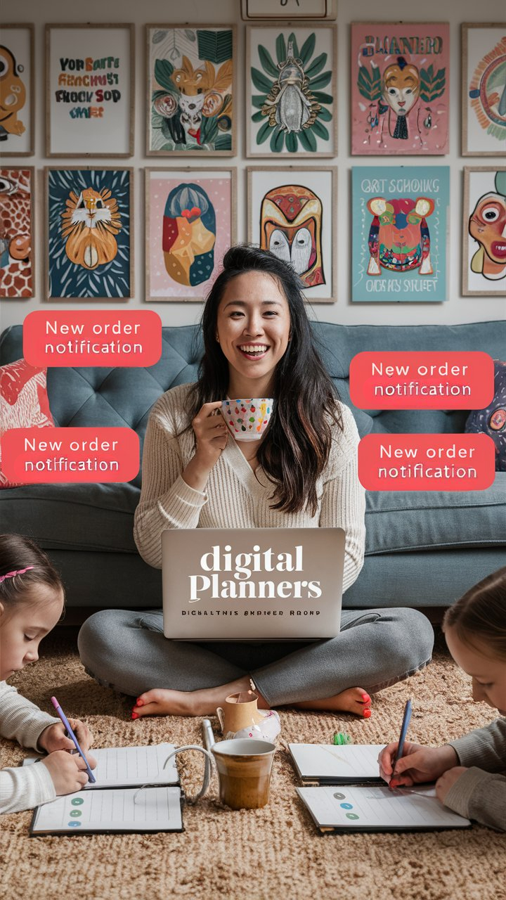 No Photoshop? No problem! Learn how to create stunning printables with free tools like Canva—perfect for busy moms and beginners. #CanvaDesign #DigitalProducts #EtsySeller #WorkFromHome #Printables #SideHustle